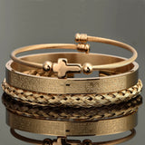 Brazalete Cross Gold