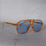 Gafas Pilot Aviador Brown Blue Sky