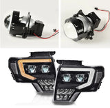 Faros Ford F150 2009 2014 Crystal Led Dual