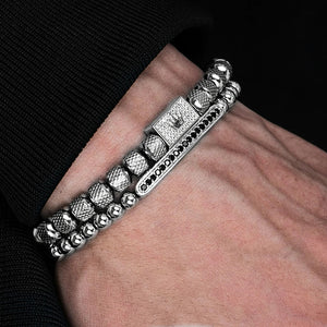 Brazalete Cross Silver AR02