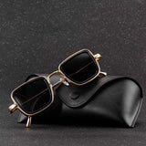 Gafas Fashion Square UV400 Gold Black