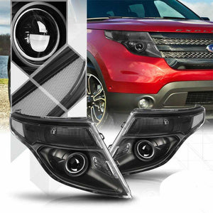 Faros Ford Explorer 2011 -2015 Smoke Lujo