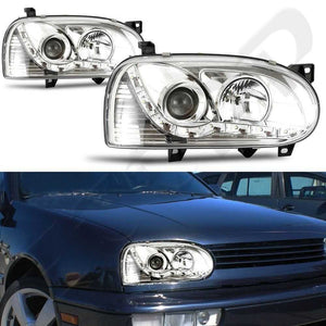 Faros 93-98 Volkswagen Golf headlight angel eye