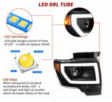 Ford F150 2009 2014 Led Tube Drl