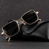 Gafas Fashion Square UV400 Gold Black