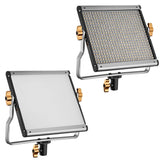 Neewer 2-Pack regulable bi-color 480 LED luz de vídeo y soporte Kit