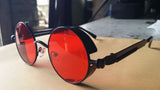 Metal Round Steampunk Sunglasses