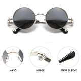 Metal Round Steampunk Sunglasses