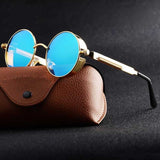 Metal Round Steampunk Sunglasses