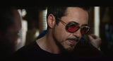 Gafas Tony Stark Marco Dorado luna roja