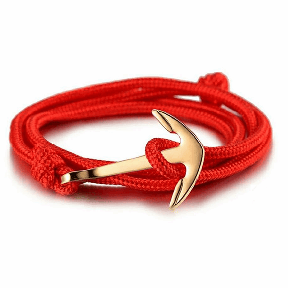 Pulsera Ancla Piola Roja