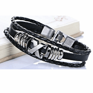 Pulsera Cuero Gotica