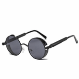 Metal Round Steampunk Sunglasses